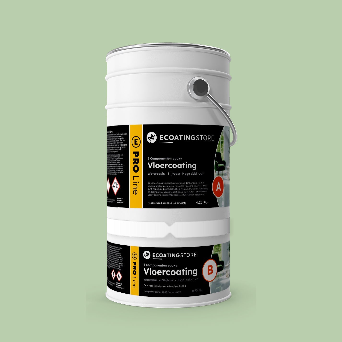 Garage vloercoating - RAL 6019