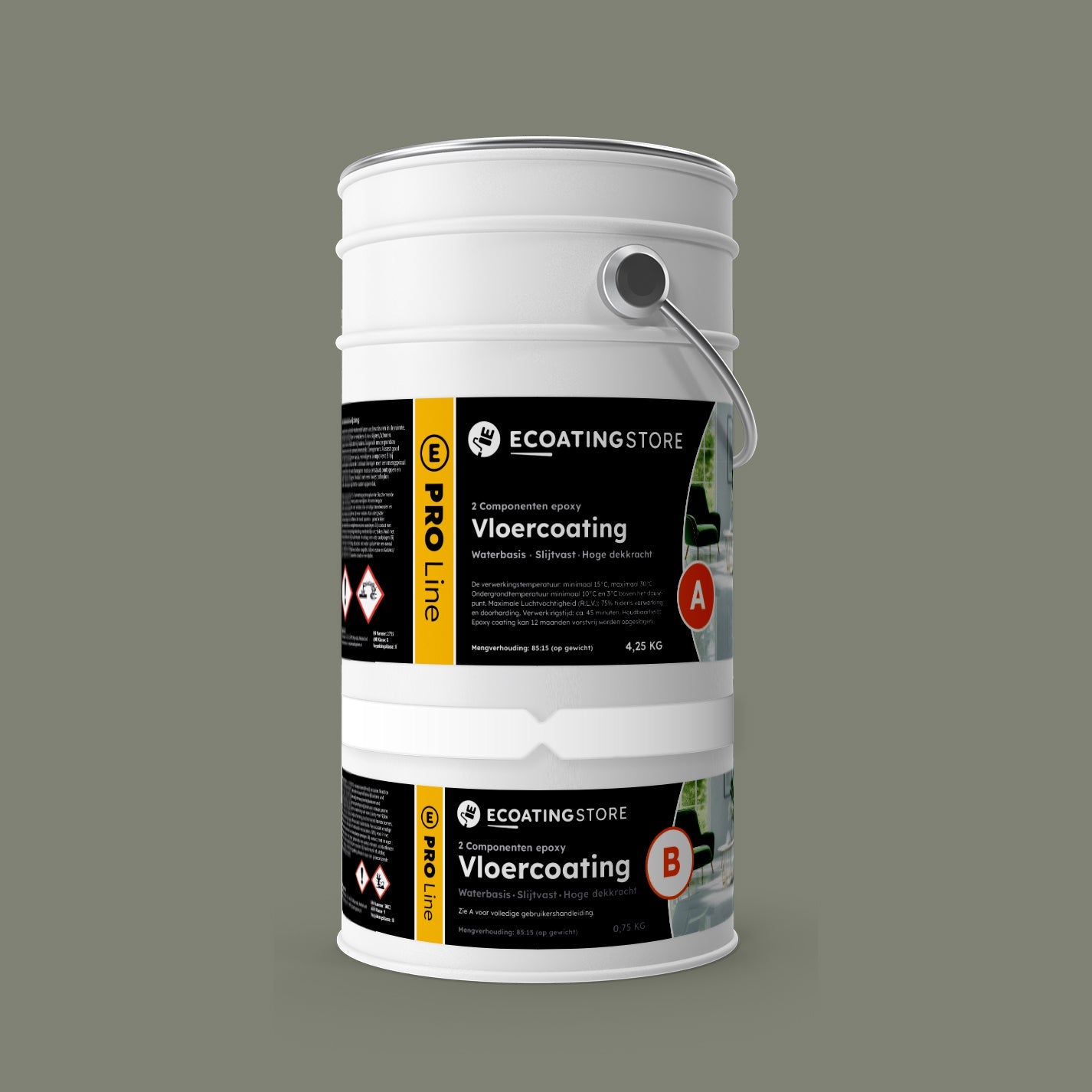 Garage vloercoating - RAL 7033