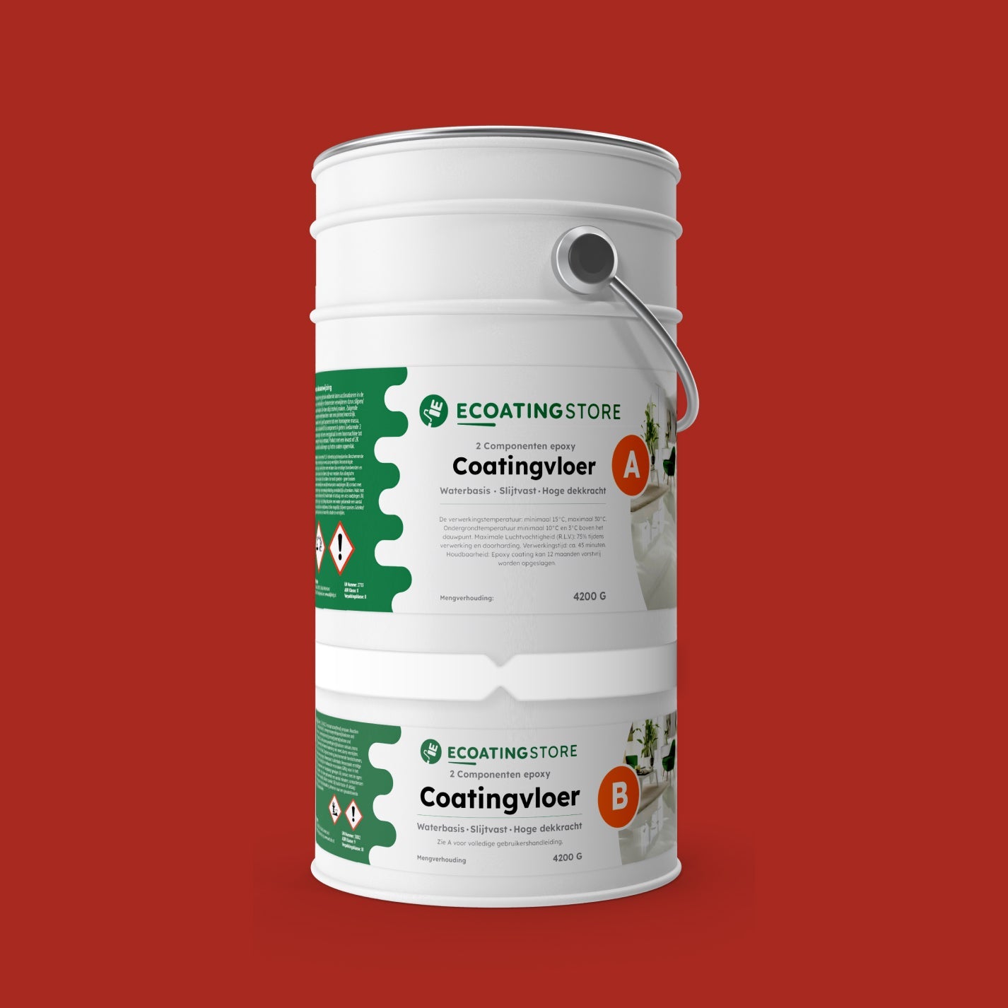Garage vloercoating - RAL 3000