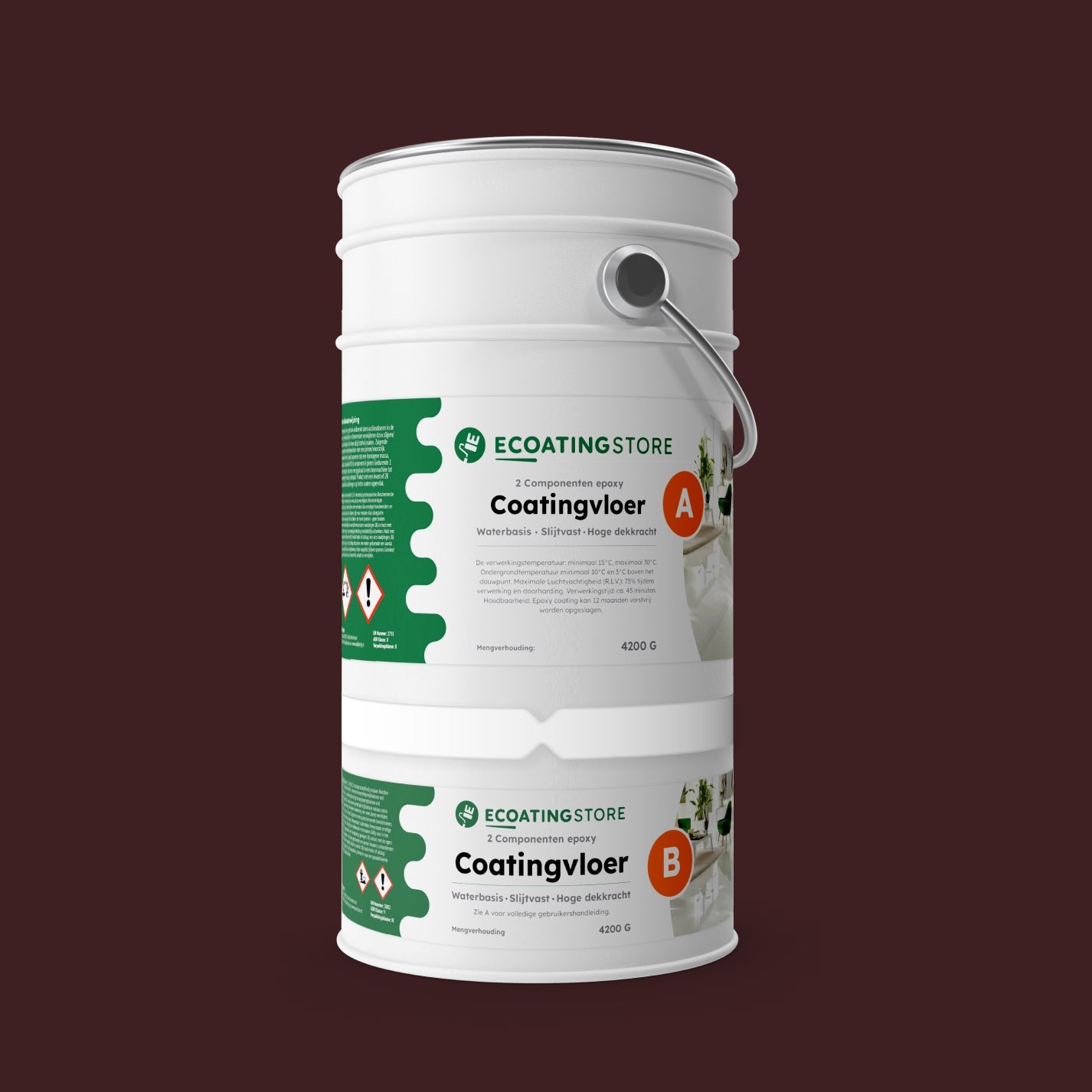 Garage vloercoating - RAL 3007
