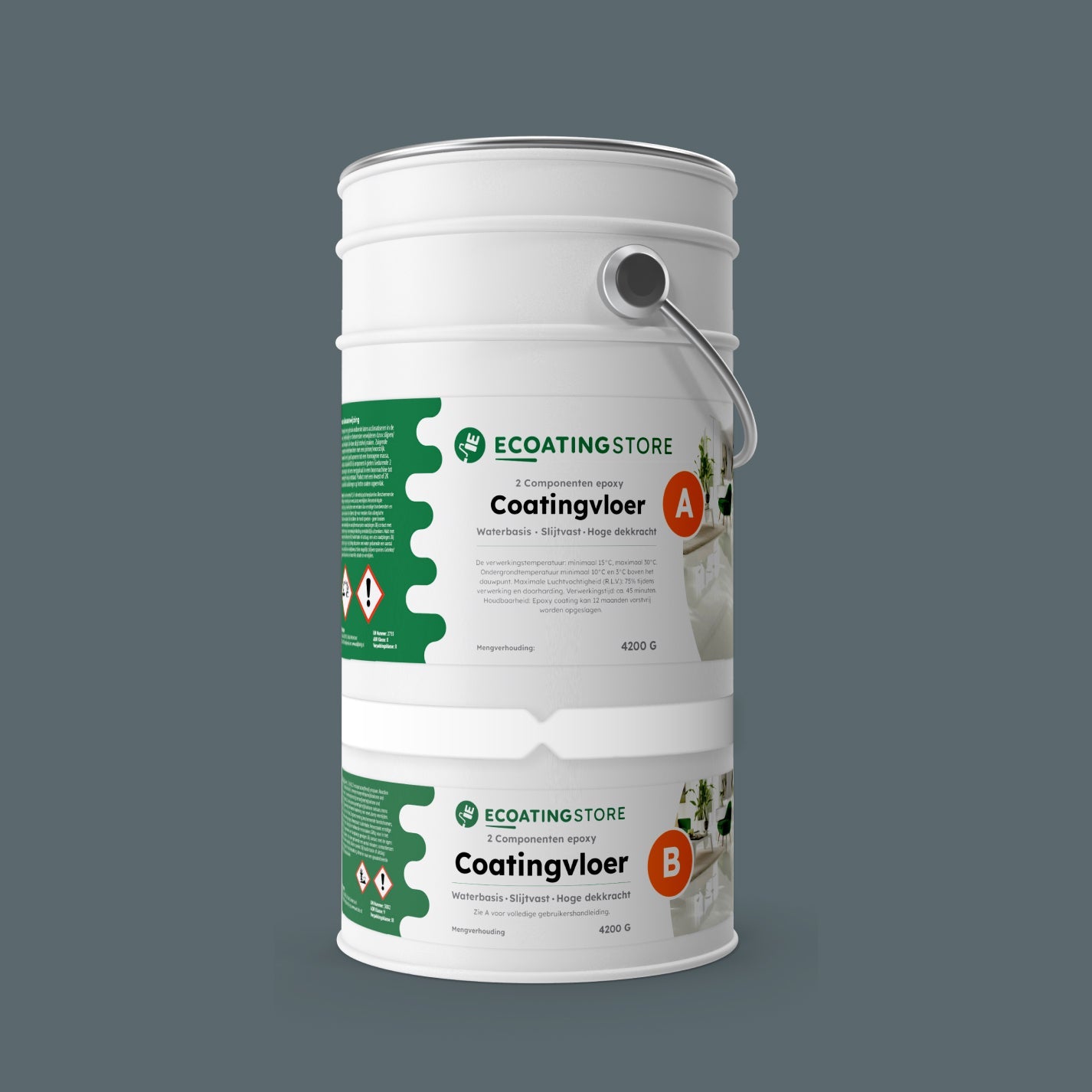 Garage vloercoating - RAL 7031
