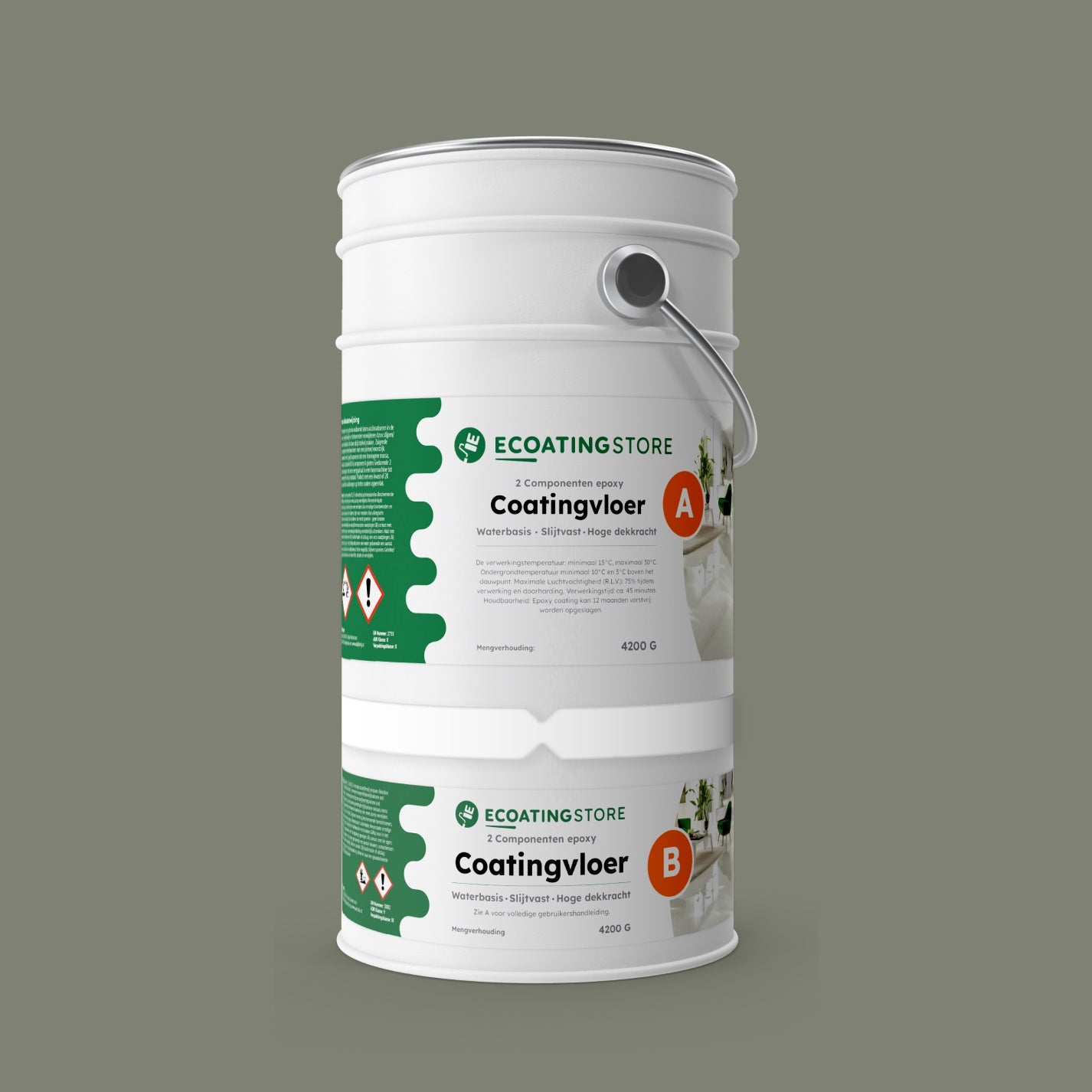 Garage vloercoating - RAL 7033