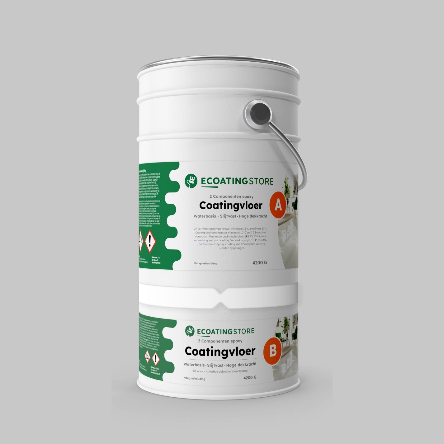 Garage vloercoating - RAL 7047