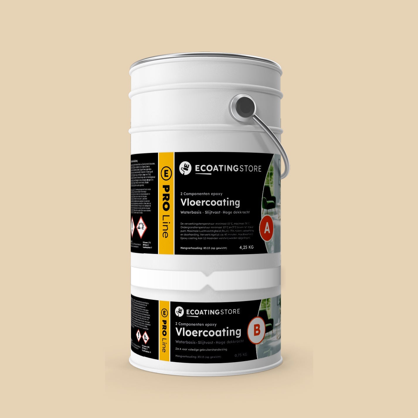 Garage vloercoating - RAL 1015