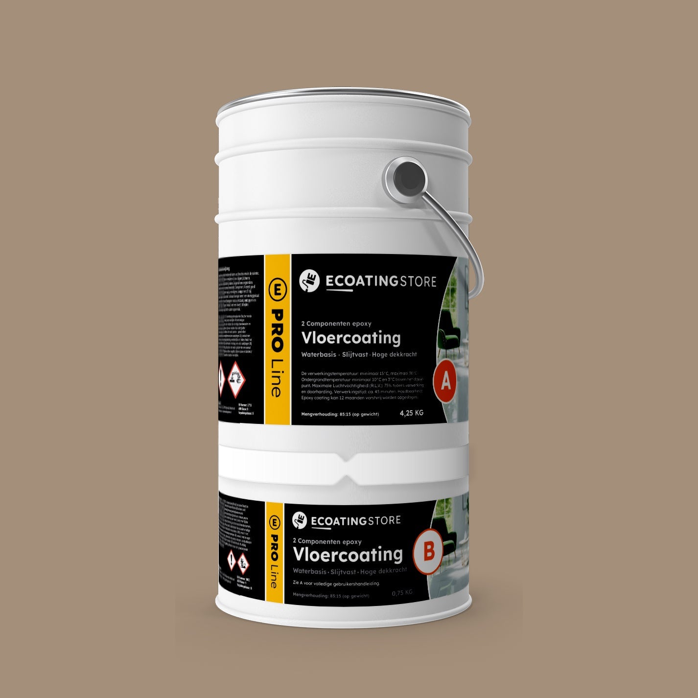 Garage vloercoating - RAL 1019