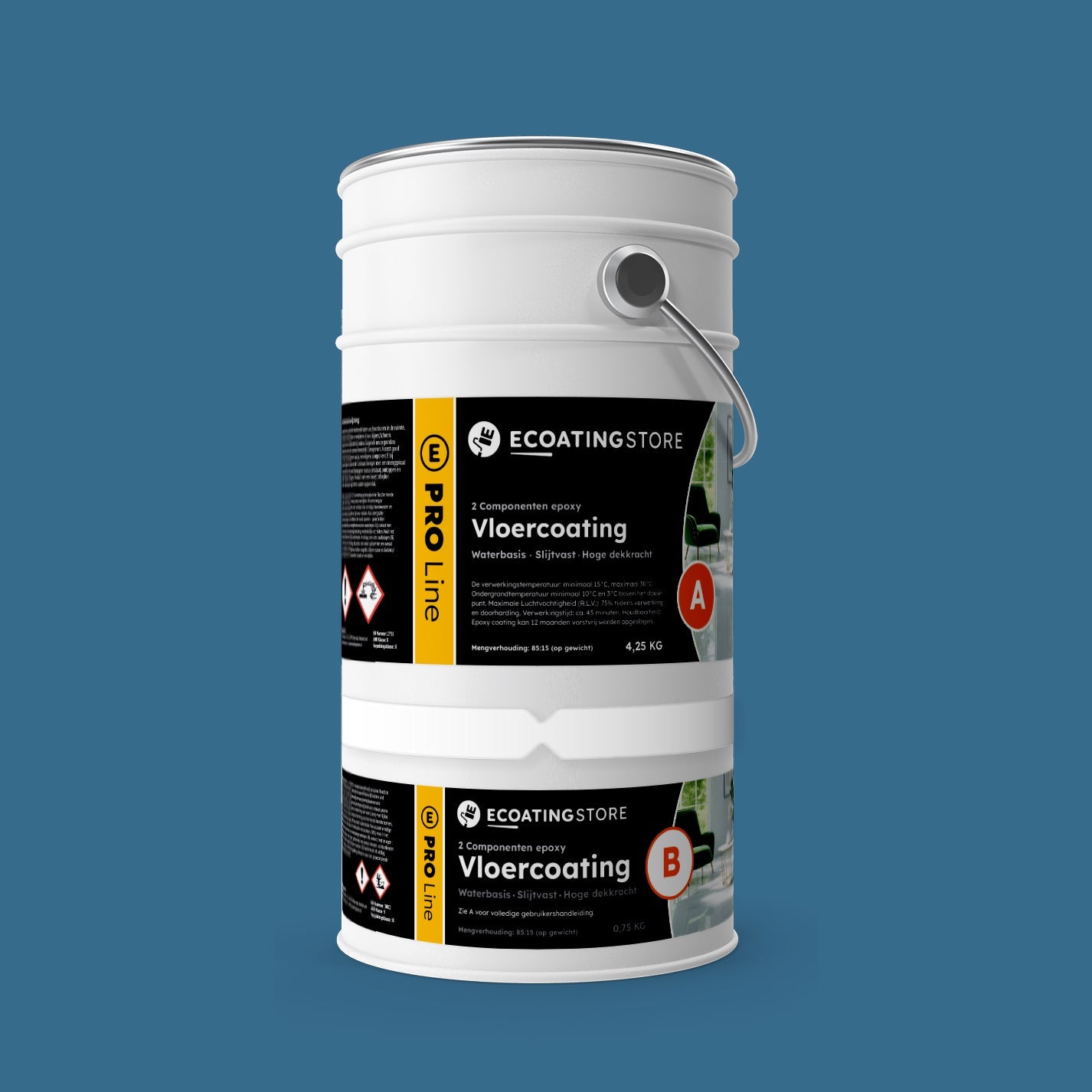 Garage vloercoating - RAL 5007