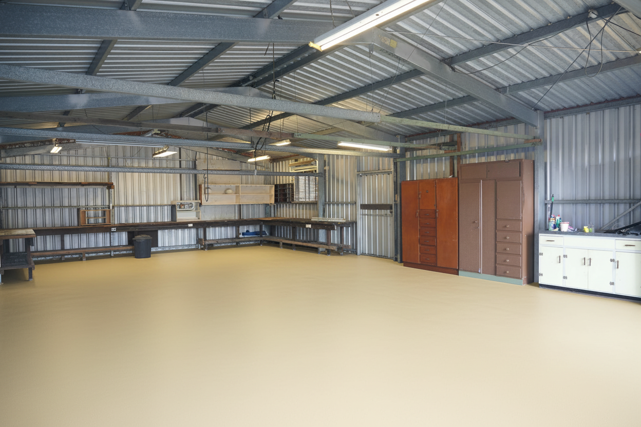 Garage vloercoating - RAL 1002
