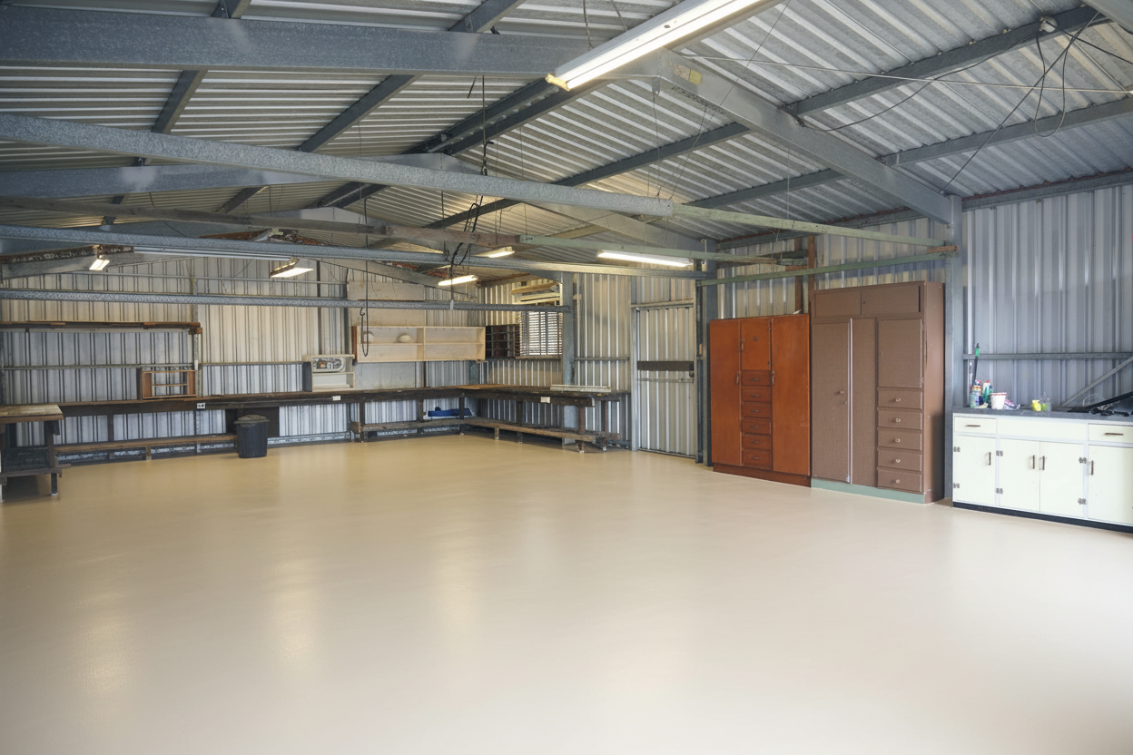 Garage vloercoating - RAL 1015