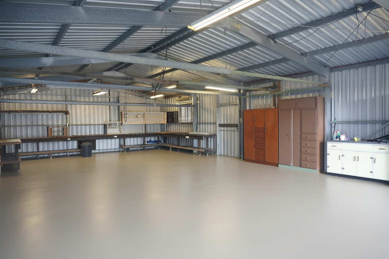 Garage vloercoating - RAL 1019