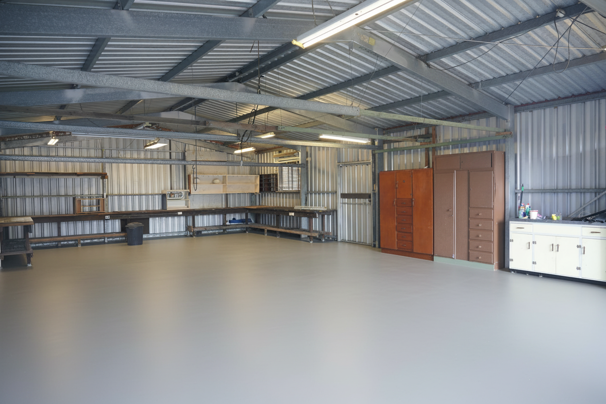 Garage vloercoating - RAL 7004
