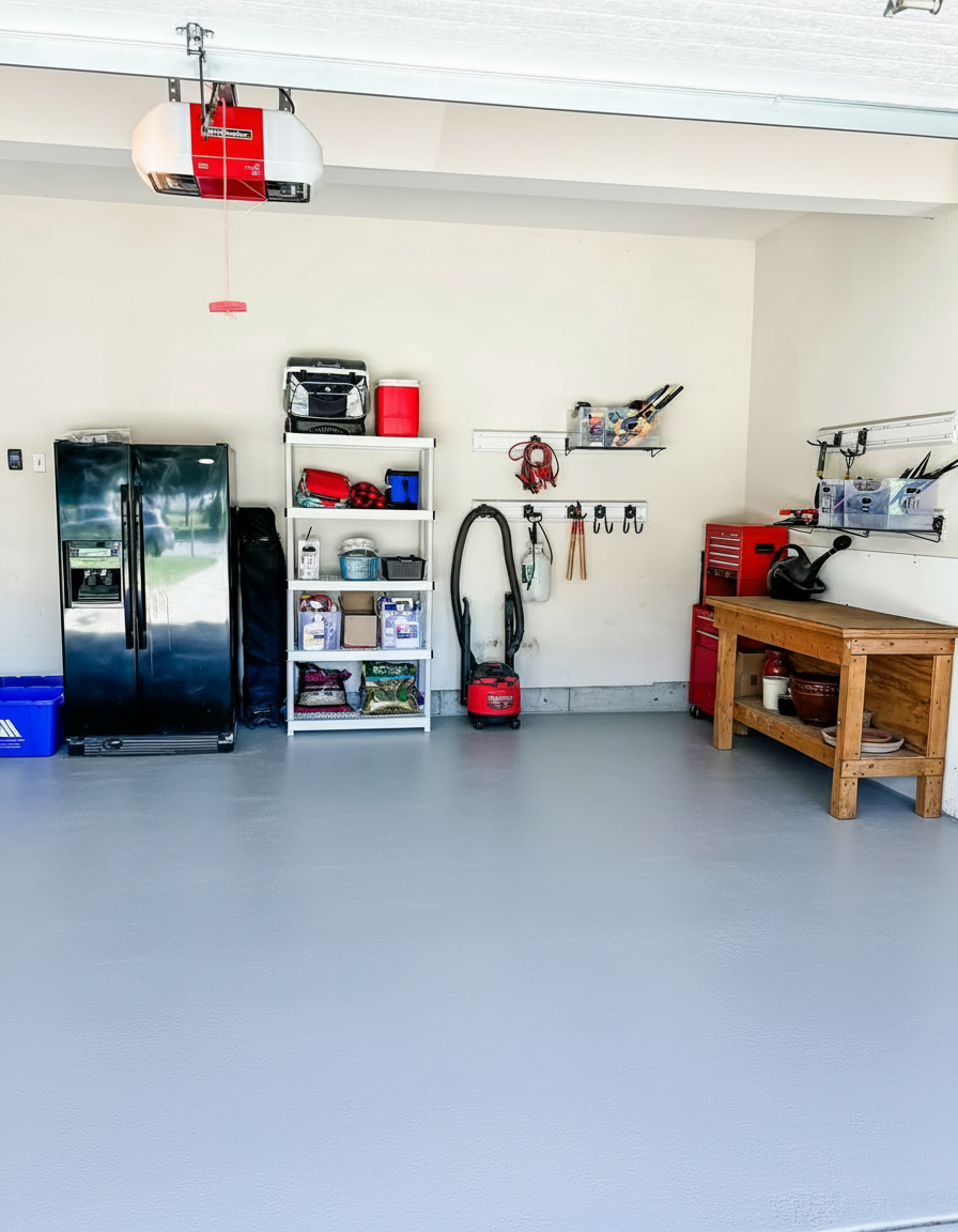 Garage vloercoating - RAL 7004